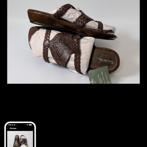 Thom Mcan Brown Leather Sandals